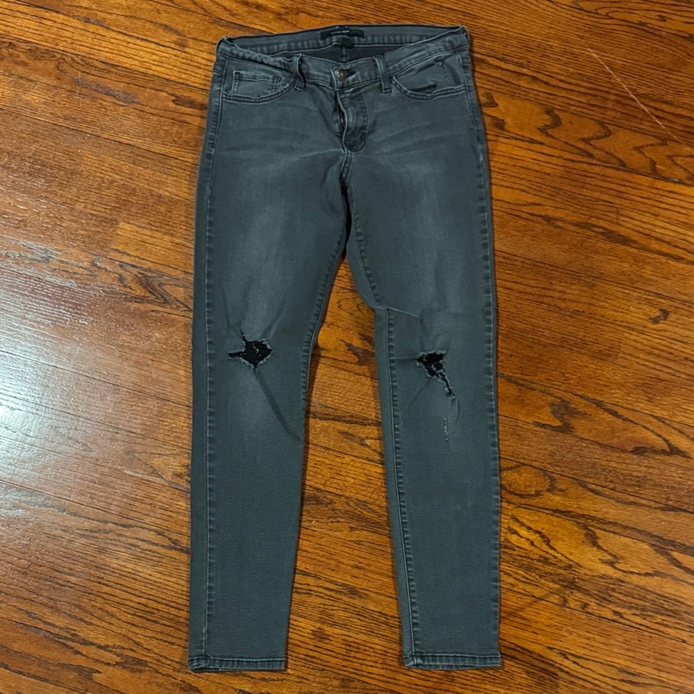 Distressed Black Skinny Jeans